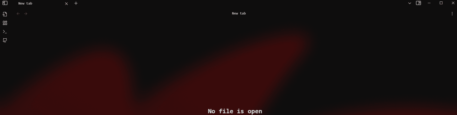 Obsidian note-taking application with transparency effects