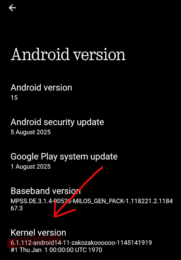 Android Kernel Version Android Kernel Version